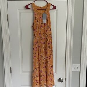 Daniel Rainn Yellow Floral Maxi Dress